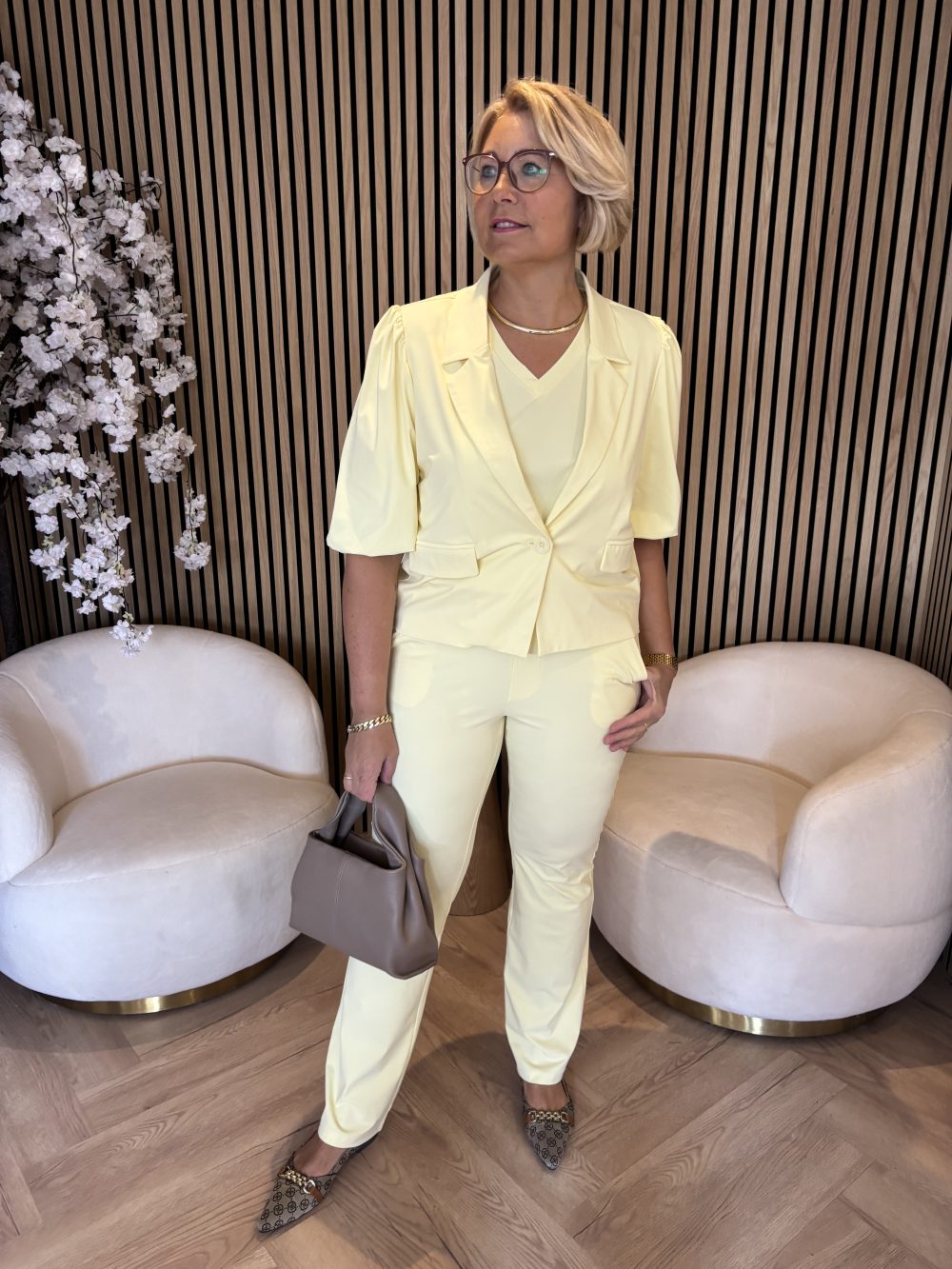 Lady Day - Poppy Flared Travel - Butter yellow