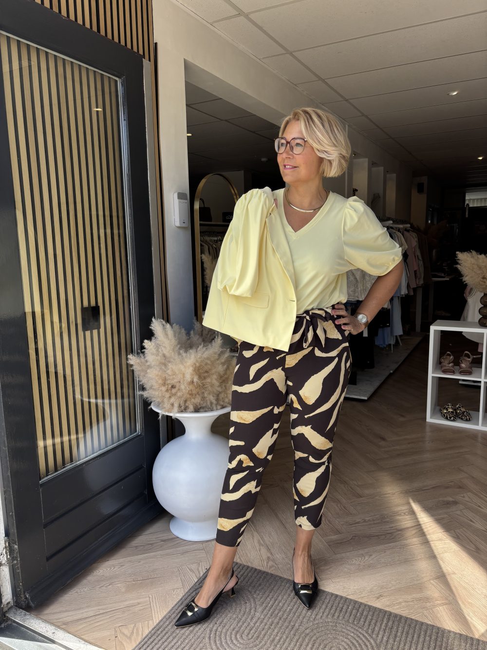 Lady Day - Tokyo 7/8 Travel Trousers - Pania print