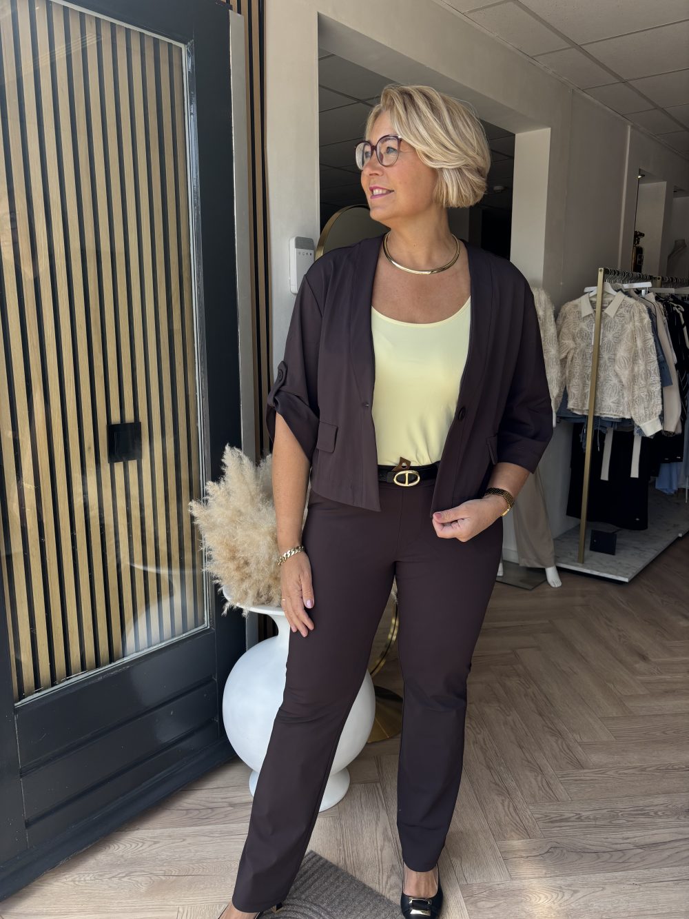 Lady Day - Poppy Flared Travel - Dark brown