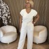 Lady Day - Vinnie Travel Trousers - Vanilla