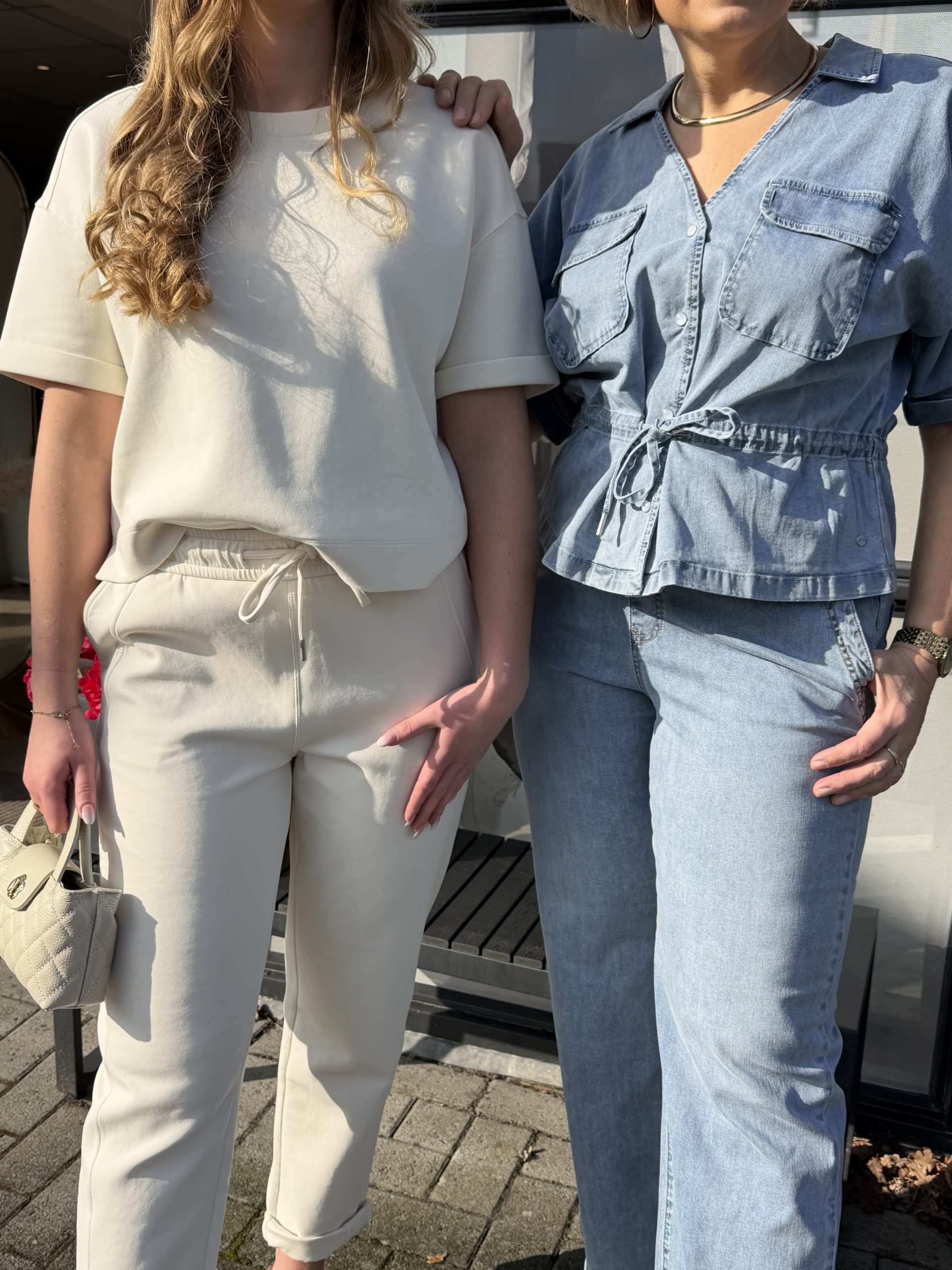 Red Button - Skyler Scuba Top - Ecru | Morgen in huis!