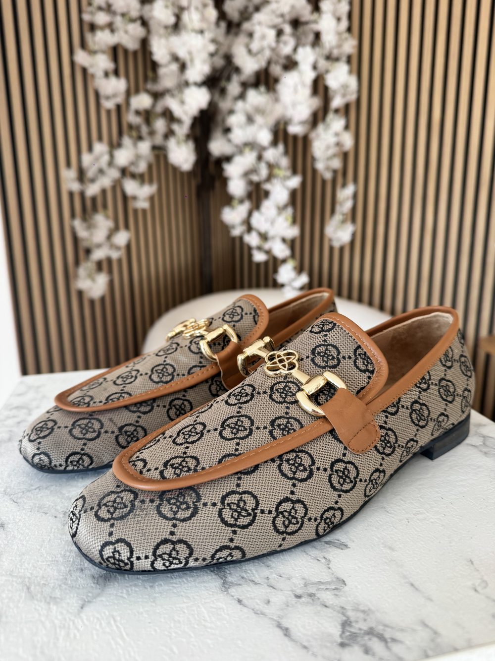 Babouche - Seal Slipper - Beige/Cognac