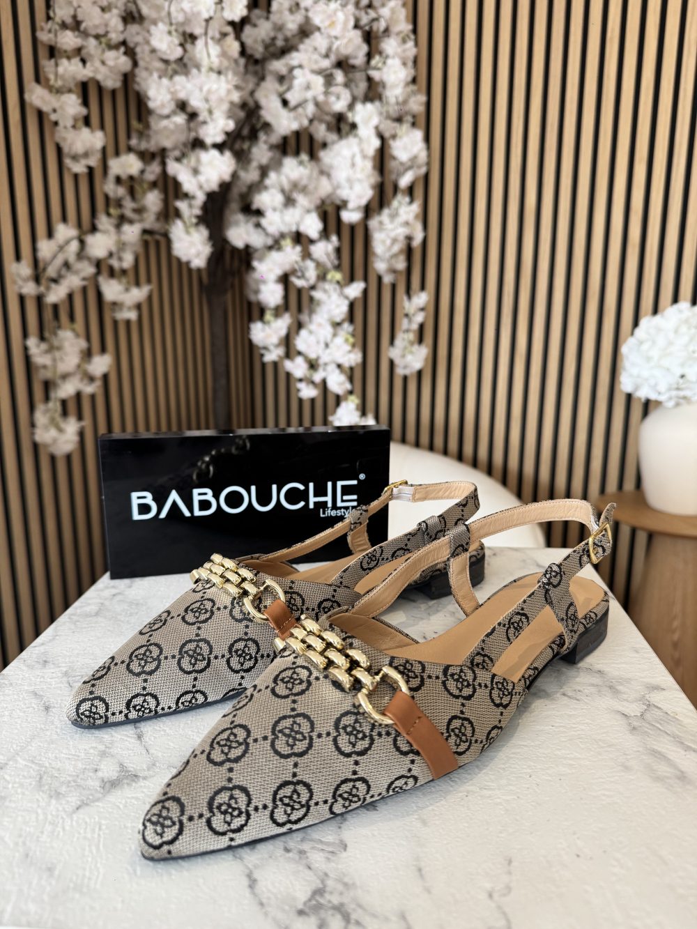 Babouche - Lima Instapper - Beige/Cognac