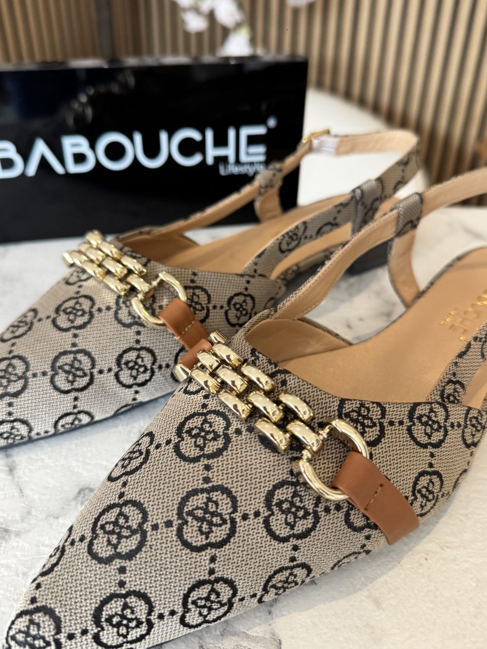 Babouche - Lima Instapper - Beige/Cognac