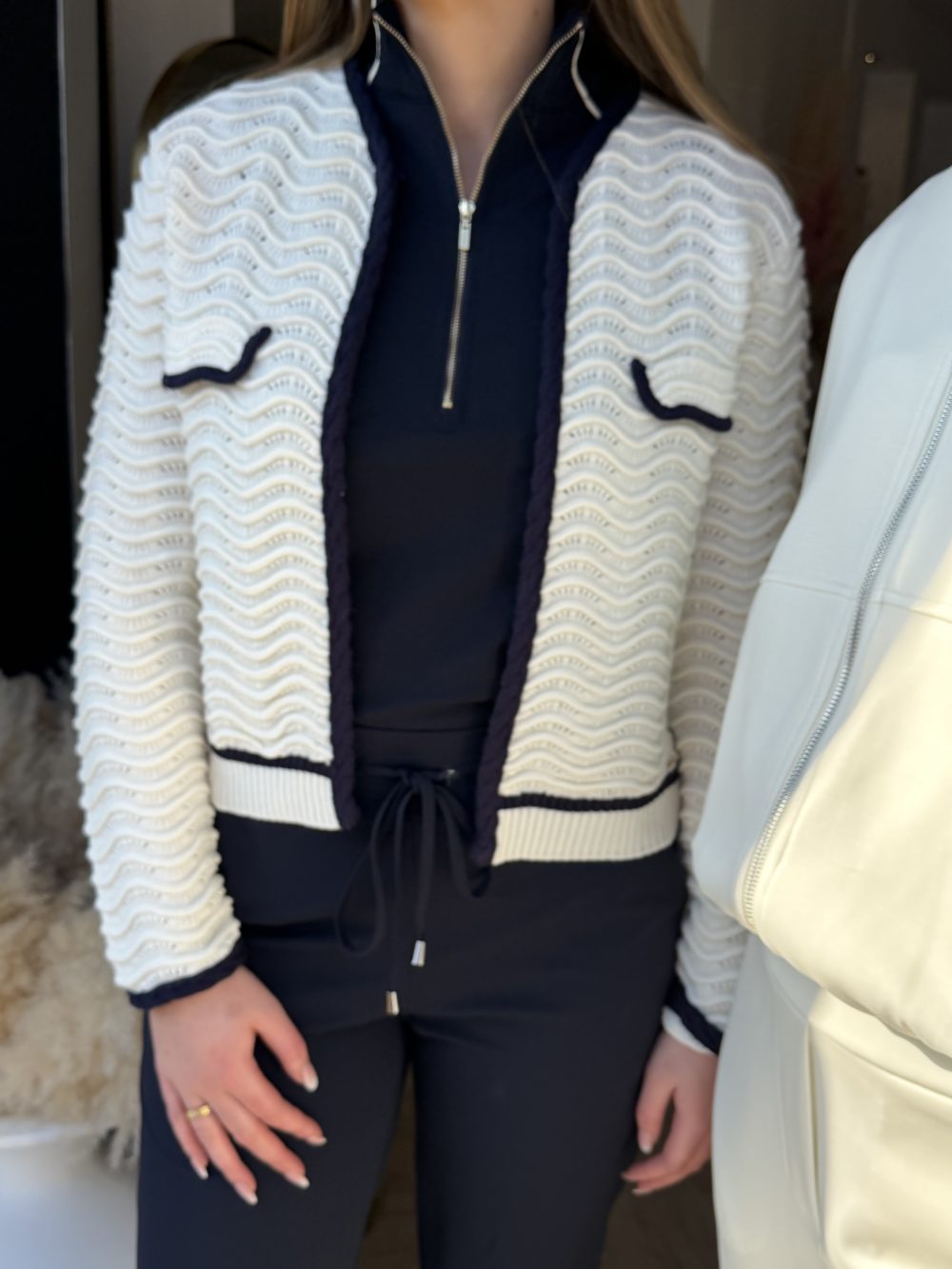 Kimara - Caar Cardigan 2 - White