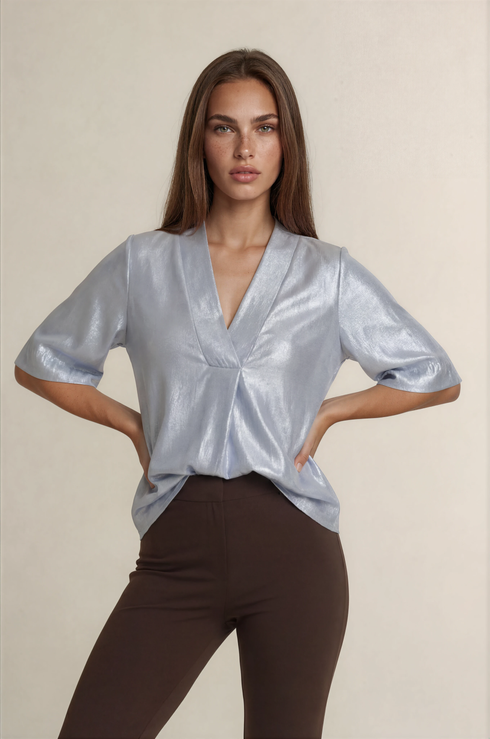 Kimara - Kate Blouse - Ciel Blue