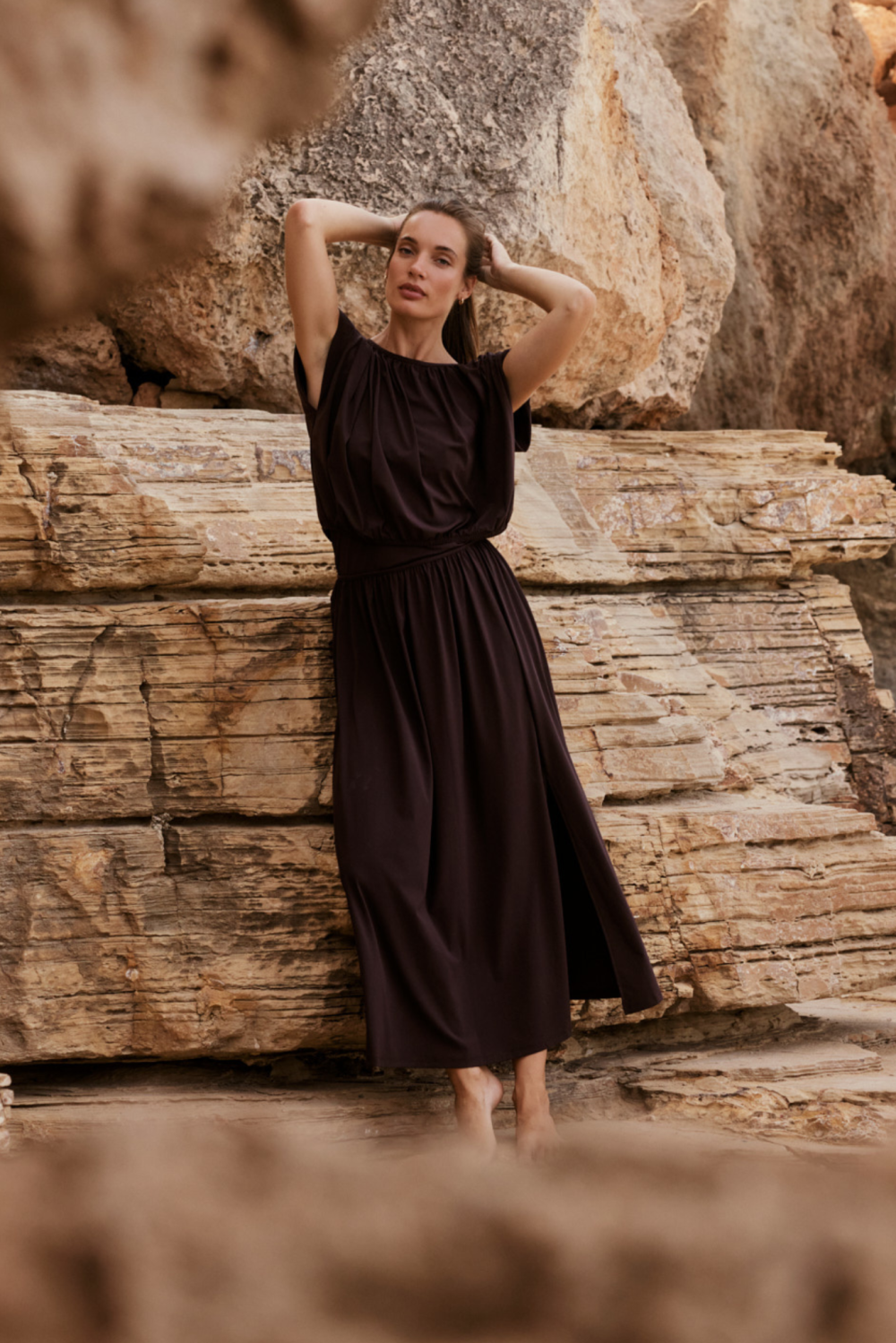 Lady Day - Kelsey Travel Skirt - Dark brown