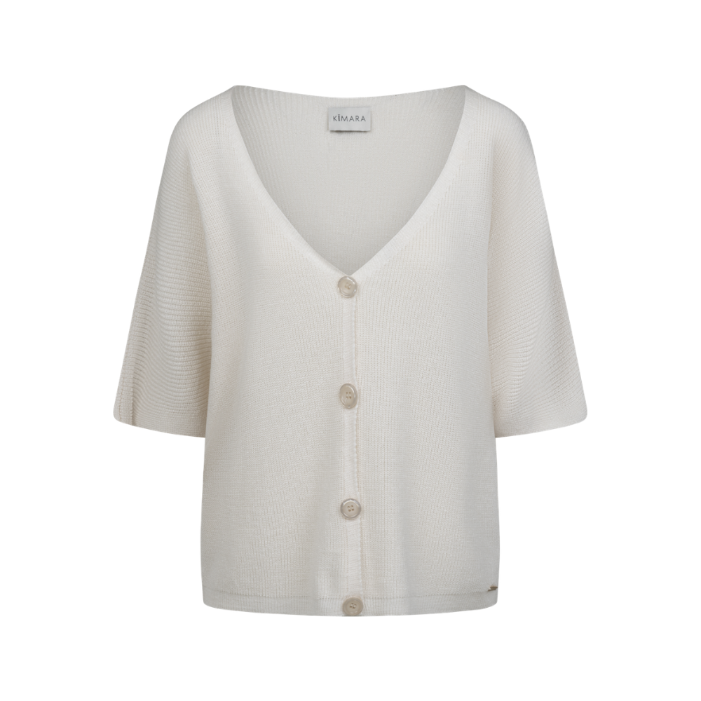 Kimara - Fiorella Cardigan - Silver White
