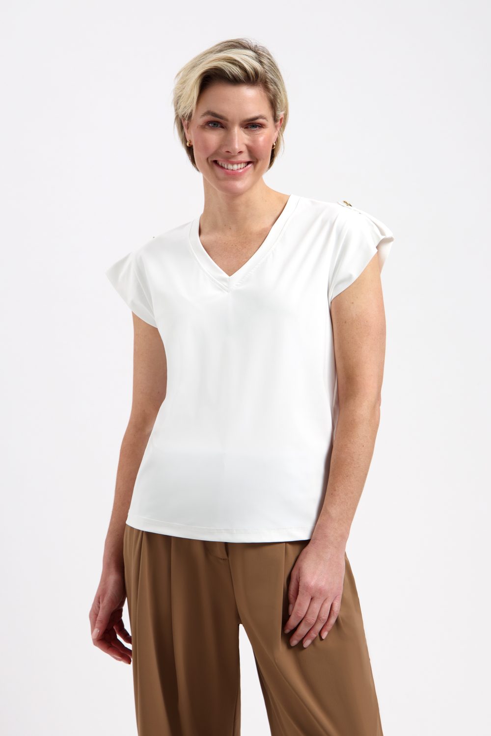 Lady Day - Sydney Top - Simple white