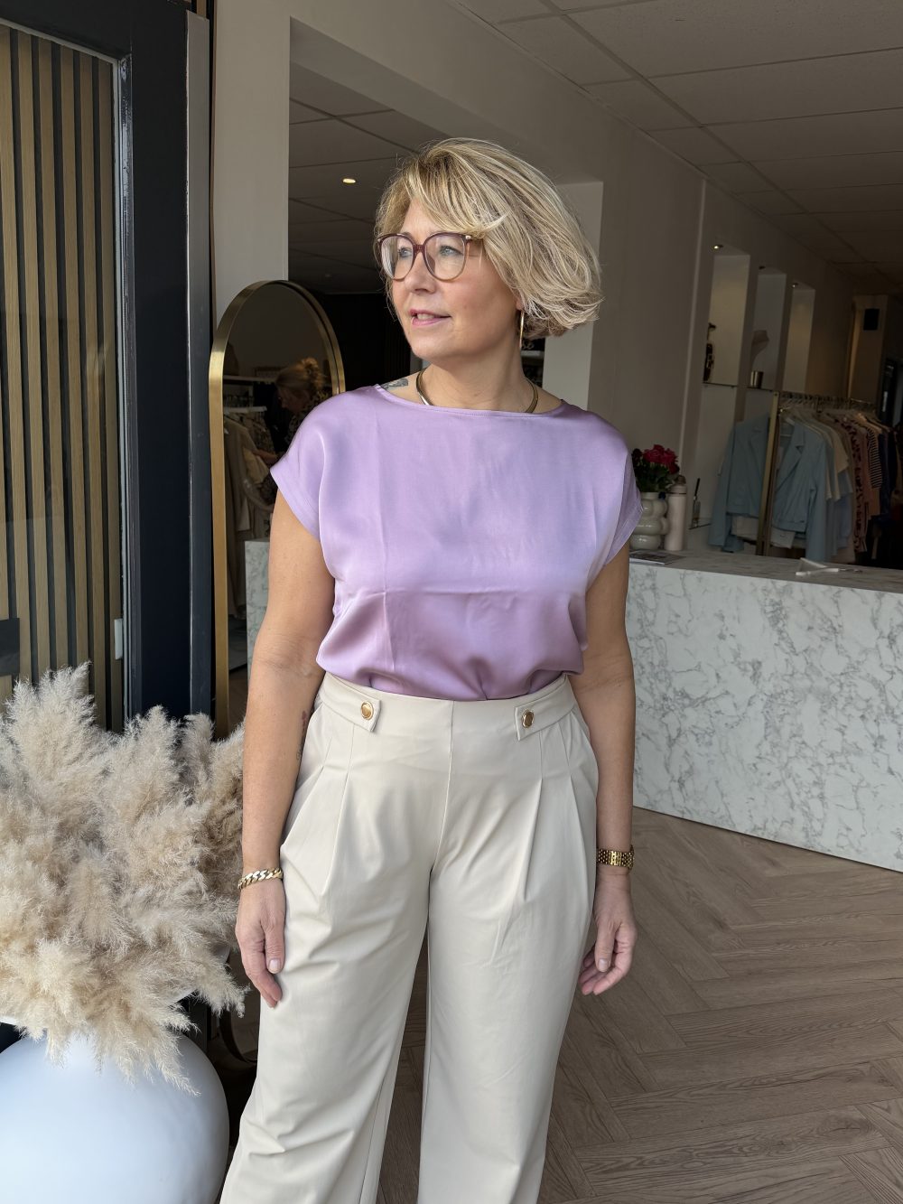 Lady Day - Denta Tops - Soft violet | Morgen in huis!