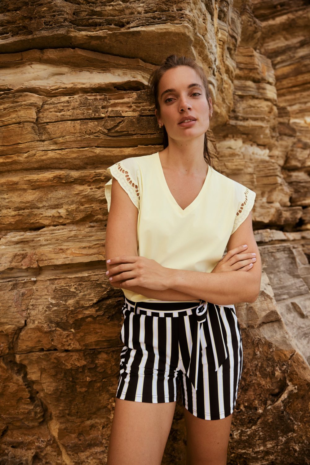 Lady Day - Shorty Travel Trousers - Pania print