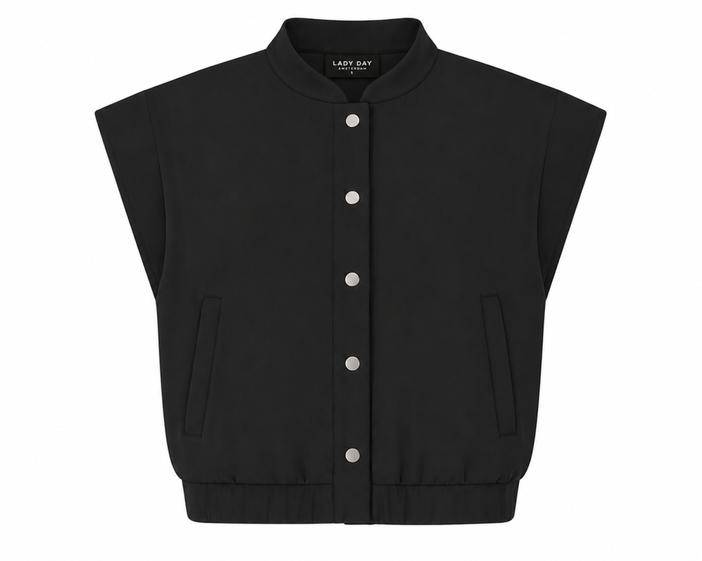 Lady Day - Lavender Travel Gilet - Black