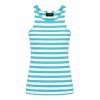 Lady Day - Sandy Travelstof Top - White/Atlantis