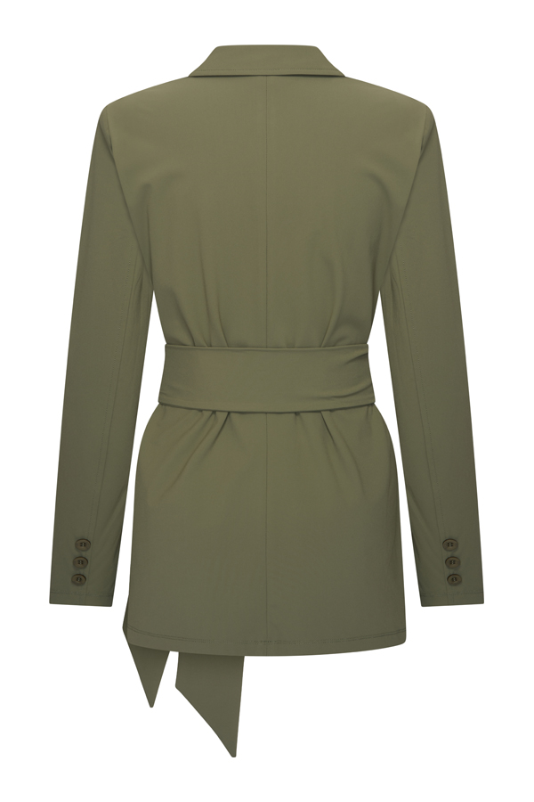 Mi Piace - Blazer Belted - Olive | Morgen in huis!