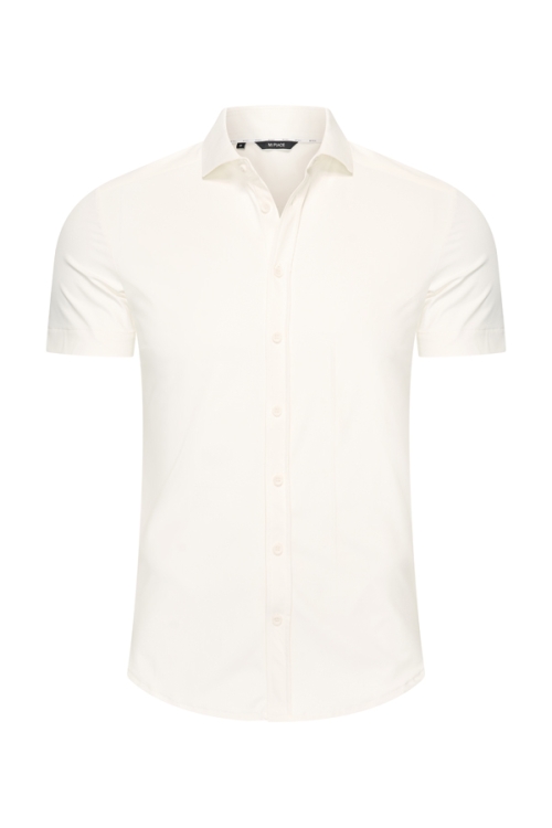 Mi Piace Heren - Men T Shirt Stripe - Off White