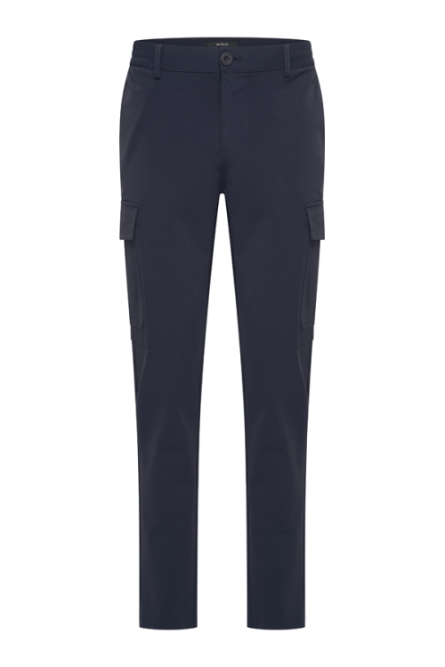 Mi Piace Heren - Men Trousers Straight Cargo - Dark Blue
