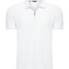 Mi Piace Heren - Men Zip Polo Shirt - White