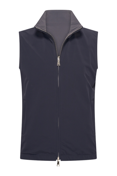 Mi Piace Heren - Men Gilet Reversible - Dark Blue / Dark Grey