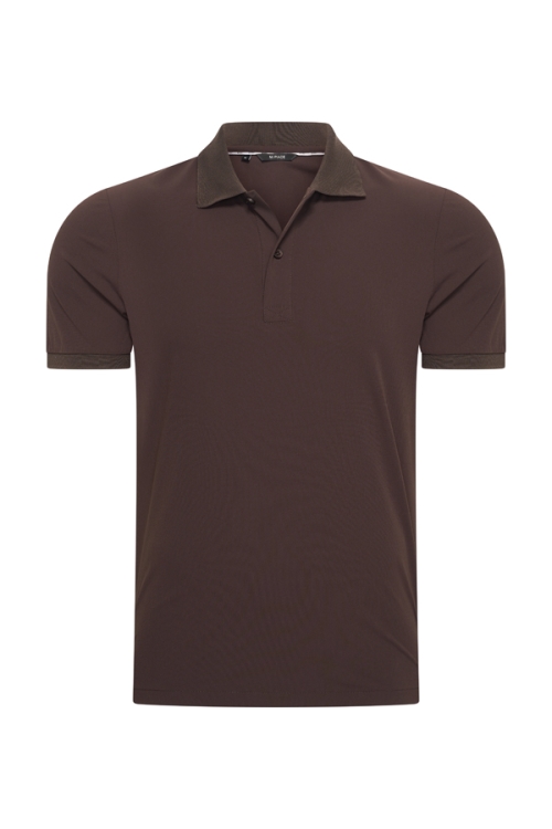Mi Piace Heren - Men Polo Shirt - Espresso