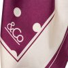 &Co Woman - Dot Scarf - Plum