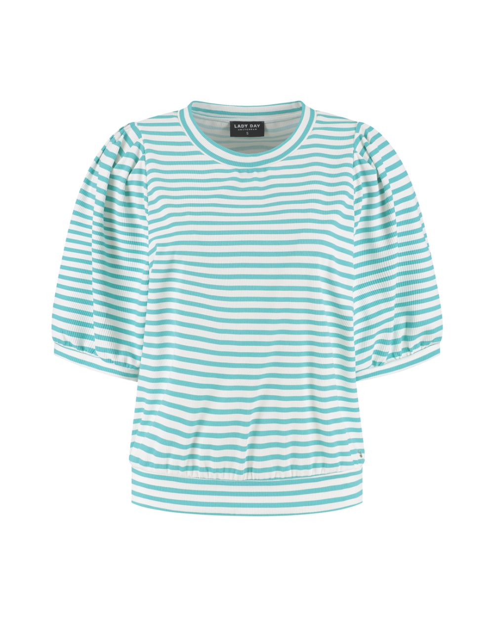 Lady Day - Amie Structure Travelstof Top - White/atlantis