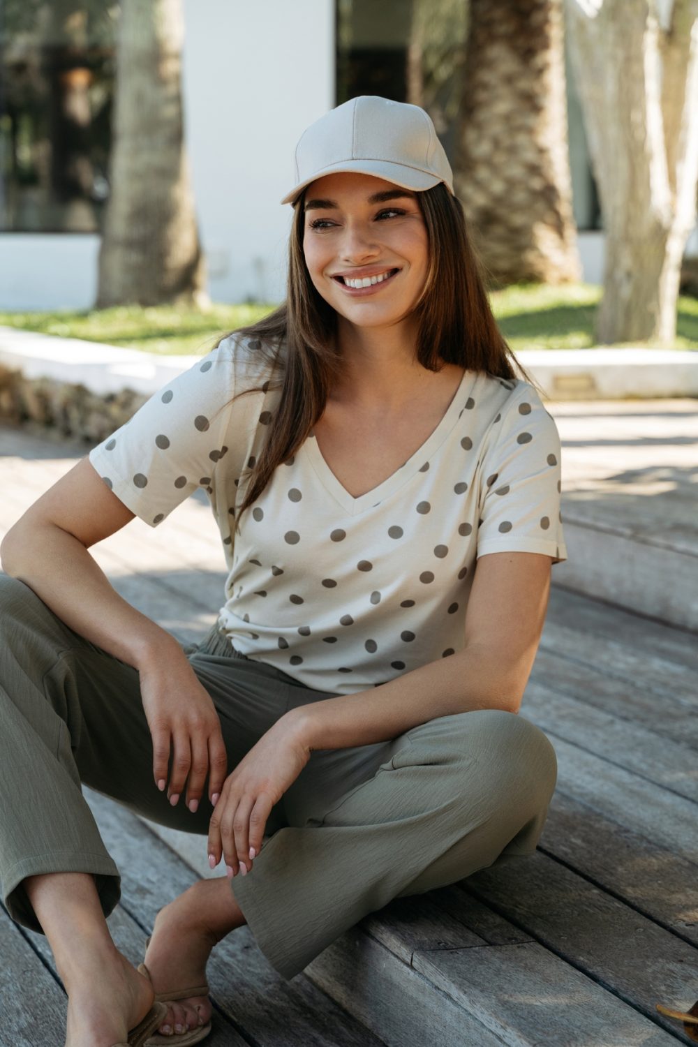 &Co Woman - Marley Dot - Vanilla Khaki