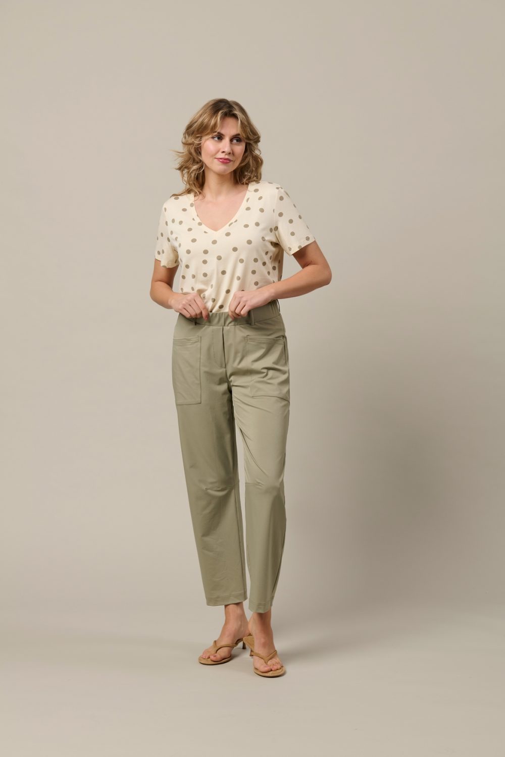 &Co Woman - Marley Dot - Vanilla Khaki