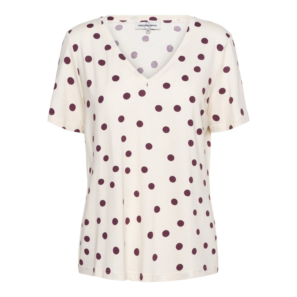 &Co Woman - Marley Dot - Vanilla Plum