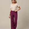 &Co Woman - Marley Dot - Vanilla Plum