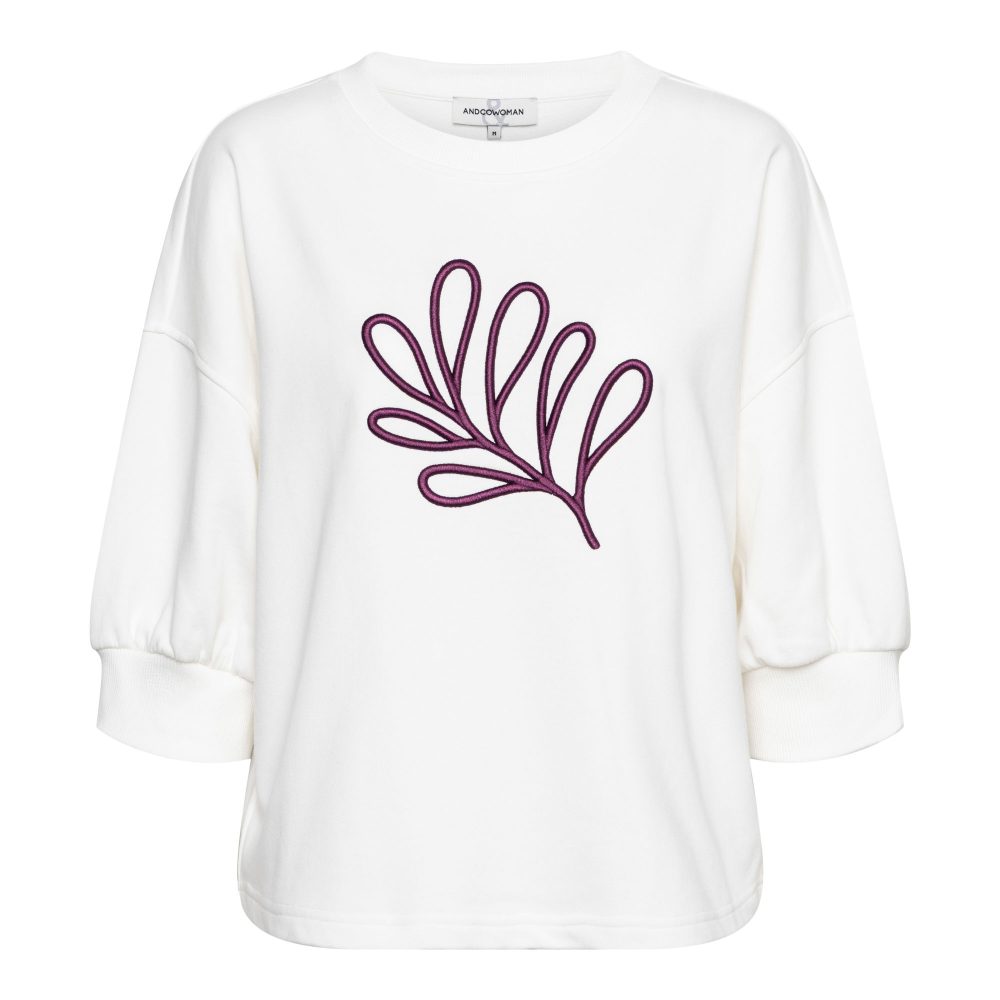 &Co Woman - Leaf - Off White