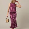 &Co Woman - Bibbi Dot - Plum multi