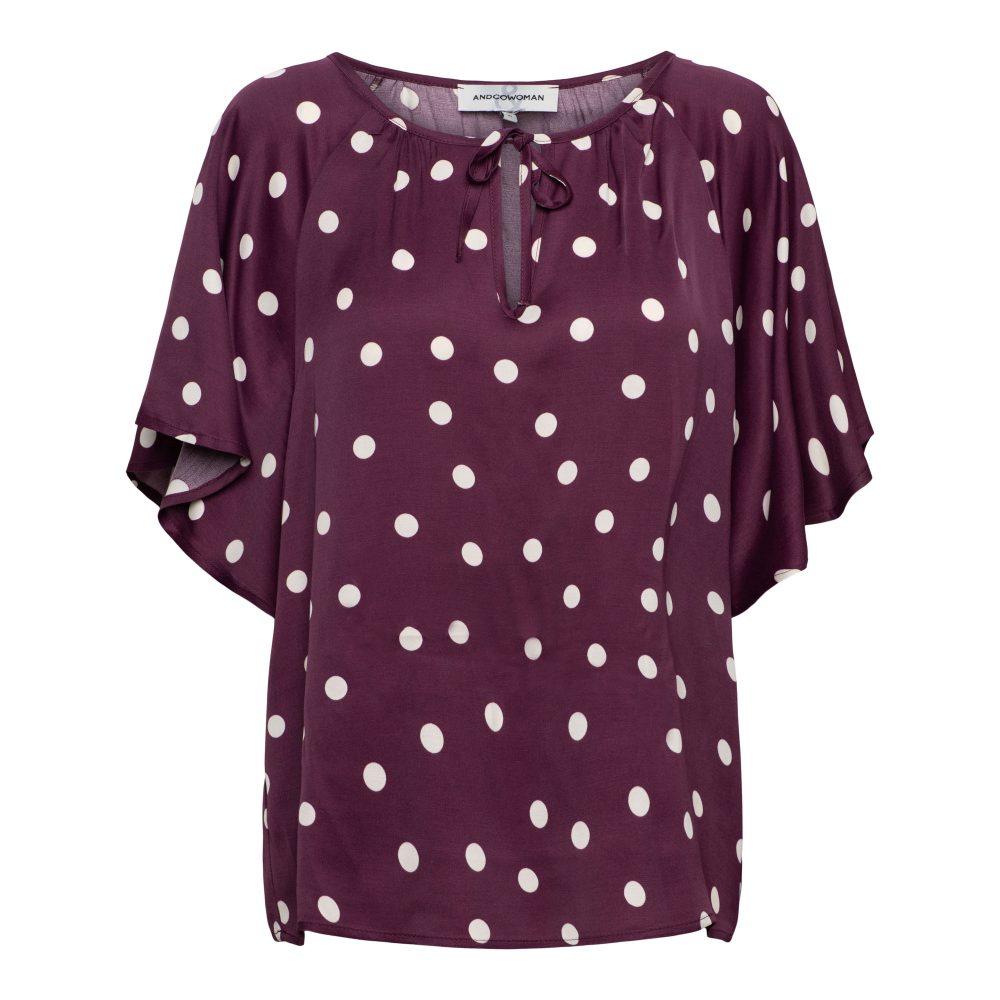 &Co Woman - Axelle Dot - Plum multi