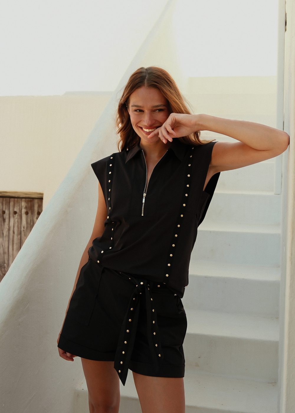 Kimara - Mia Top - Black | Morgen in huis!