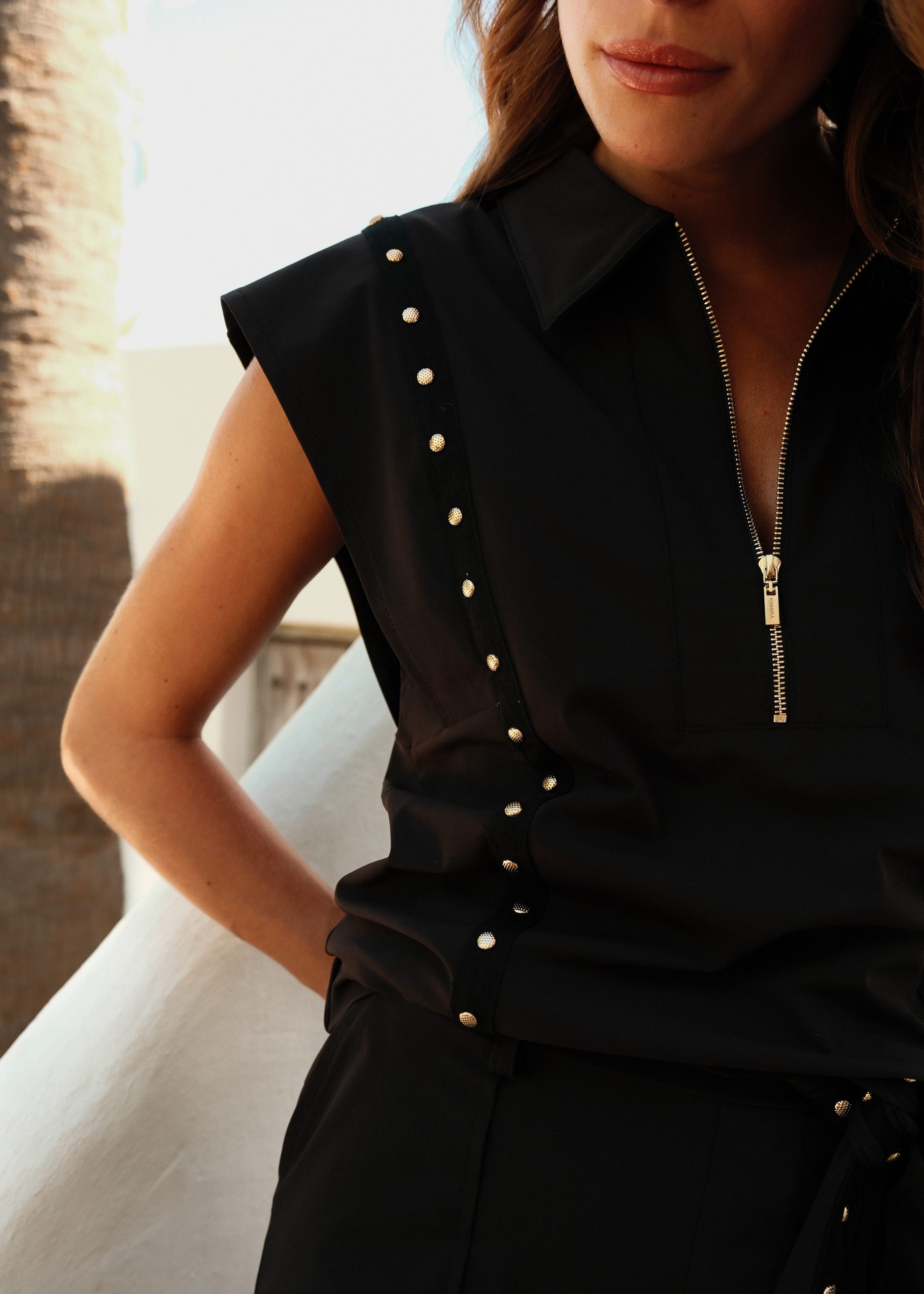Kimara - Mia Top - Black | Morgen in huis!