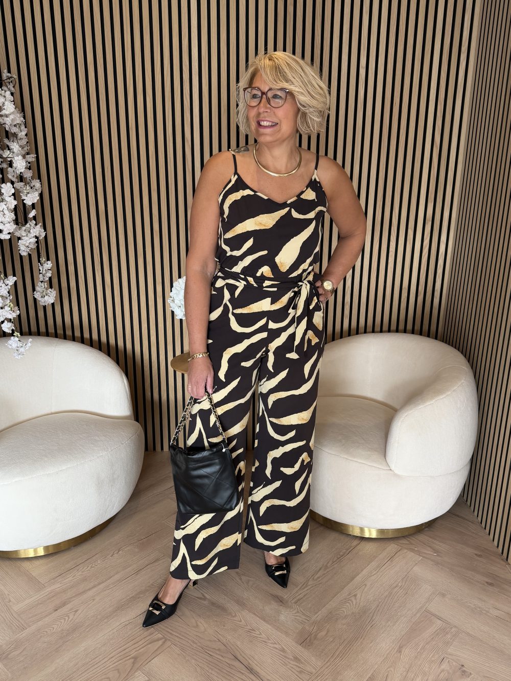Lady Day - v Jumpsuit - Pania print