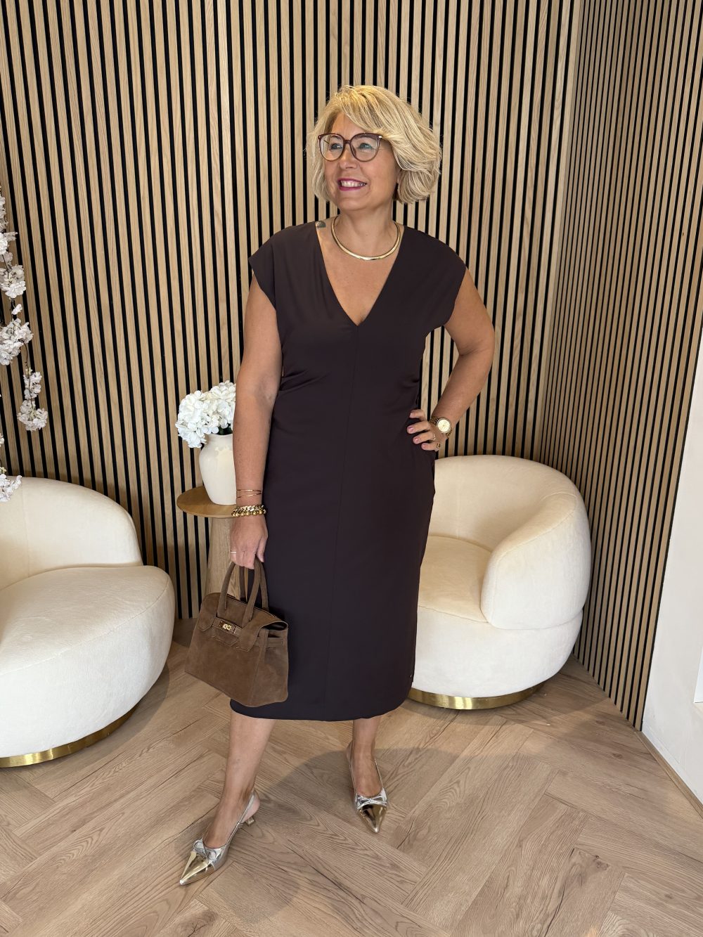 Lady Day - Doris Dress - Dark Brown