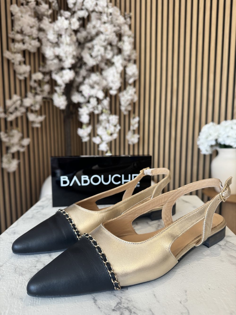 Babouche - Zilly Pump - Black/Gold