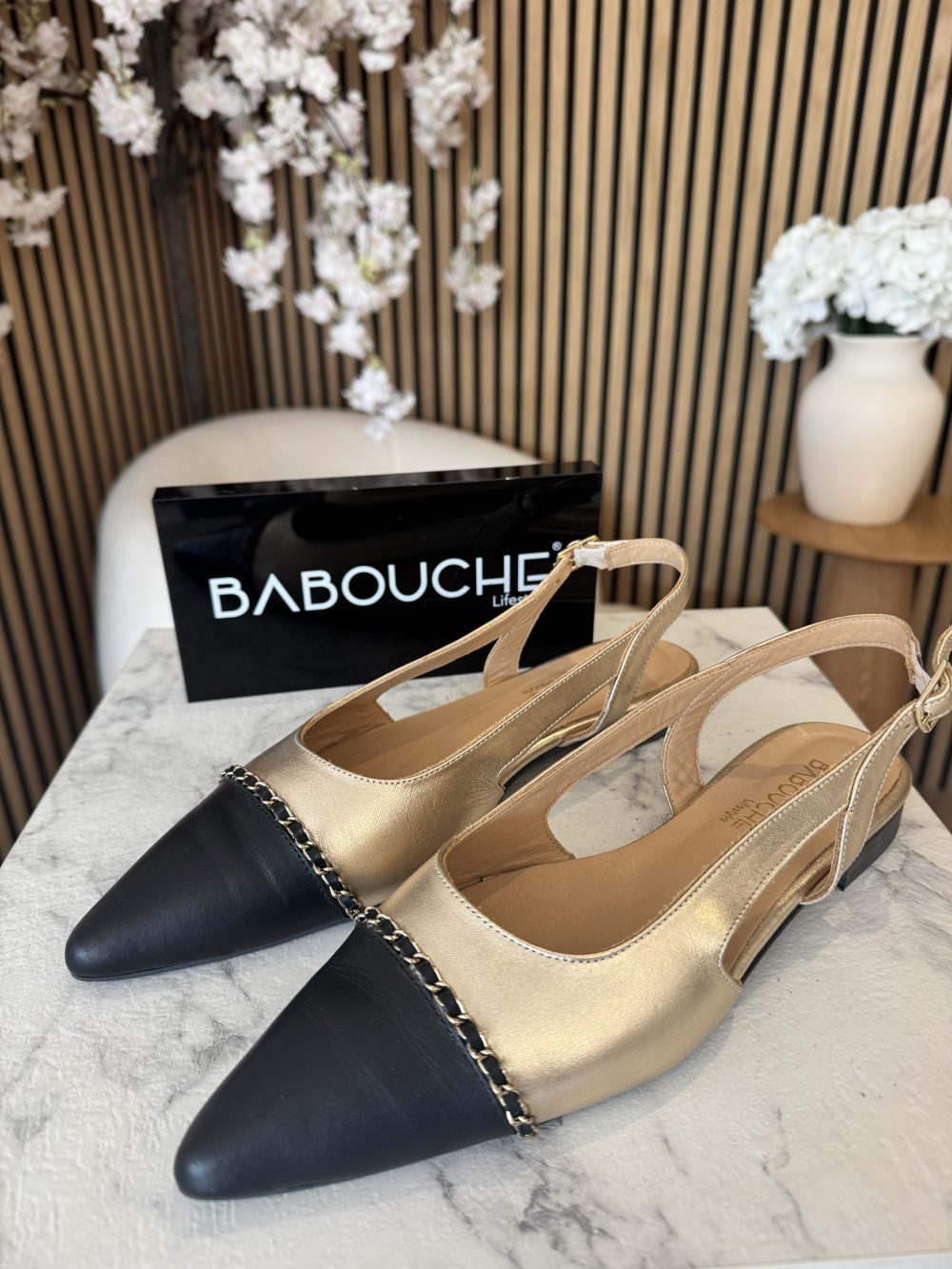 Babouche - Zilly Pump - Black/Gold