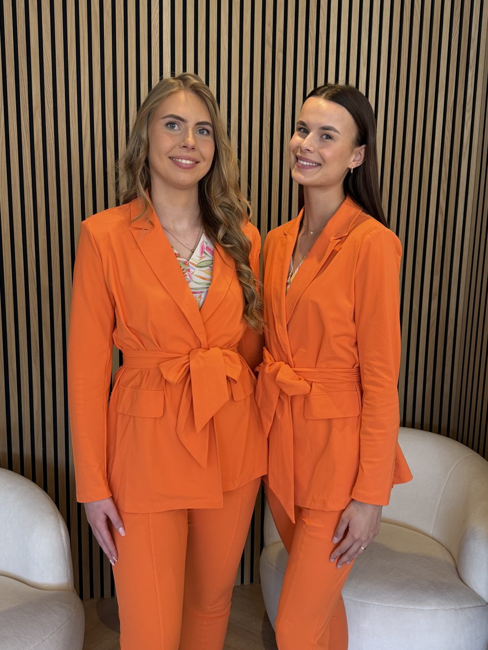 Mi Piace - Blazer Belted - Orange