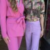 Mi Piace - Broek Straight - Milky Lilac