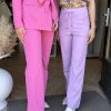 Mi Piace - Broek Straight - Milky Lilac