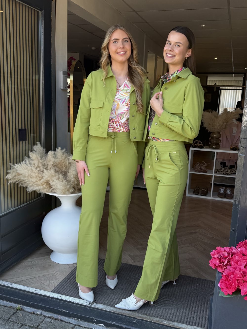 Mi Piace - Broek Straight - Turtle Green