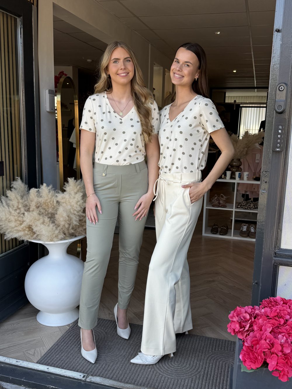 &Co Woman - Marley Dot - Vanilla Khaki