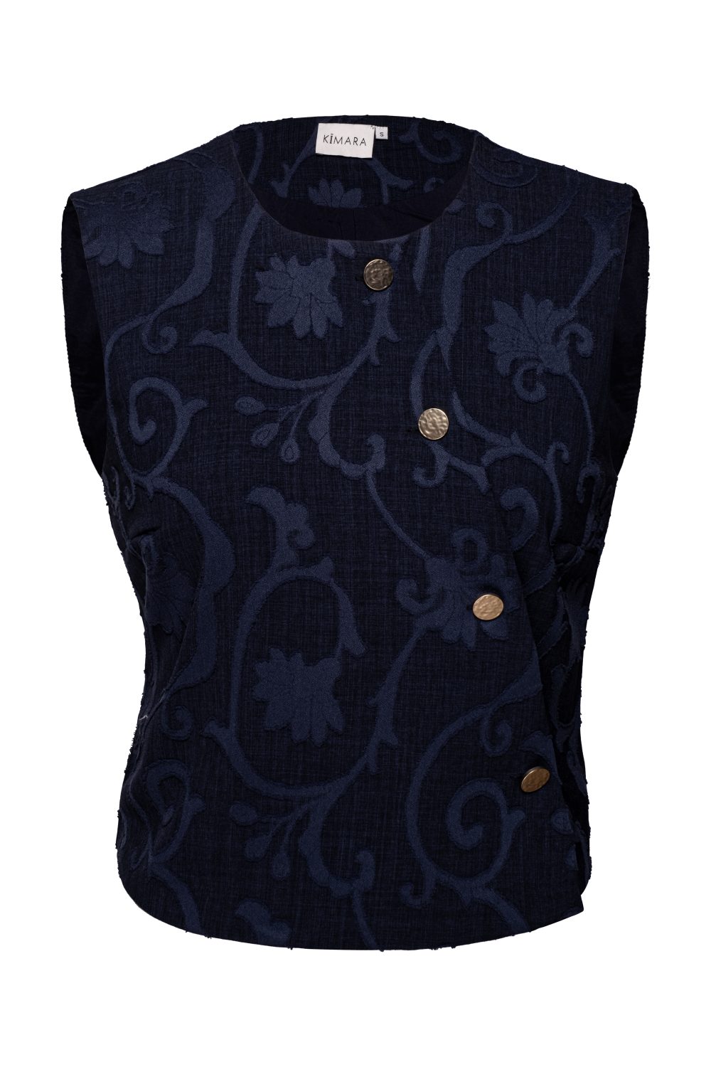 Kimara - Xena Gilet - Dark Blue | Morgen in huis!