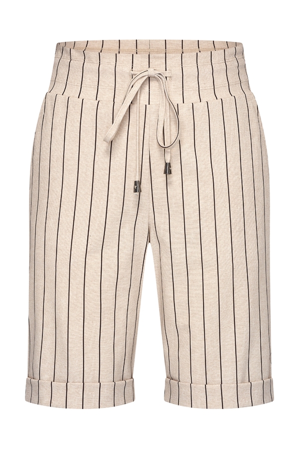 Mi Piace - Bermuda Classic Stripe Print - Latte