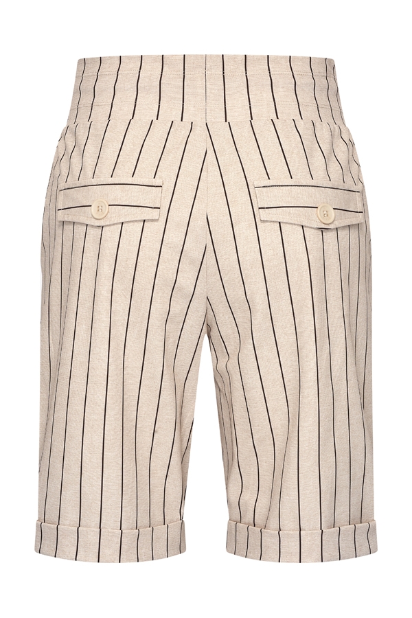 Mi Piace - Bermuda Classic Stripe Print - Latte
