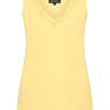 Mi Piace - Hemd V Hals Kant - Lemon Yellow