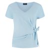 Lady Day - Lorain Travelstof Top - Baby blue
