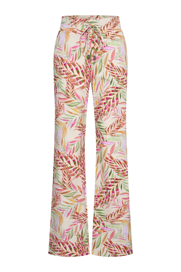 Mi Piace - Trousers Straight Heavy Pencil Branches Print - Kit