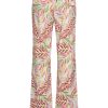 Mi Piace - Trousers Straight Heavy Pencil Branches Print - Kit